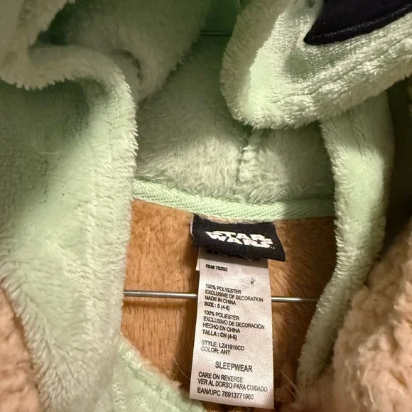 Star wars YODA onesie with hood - Picture 6 of 6